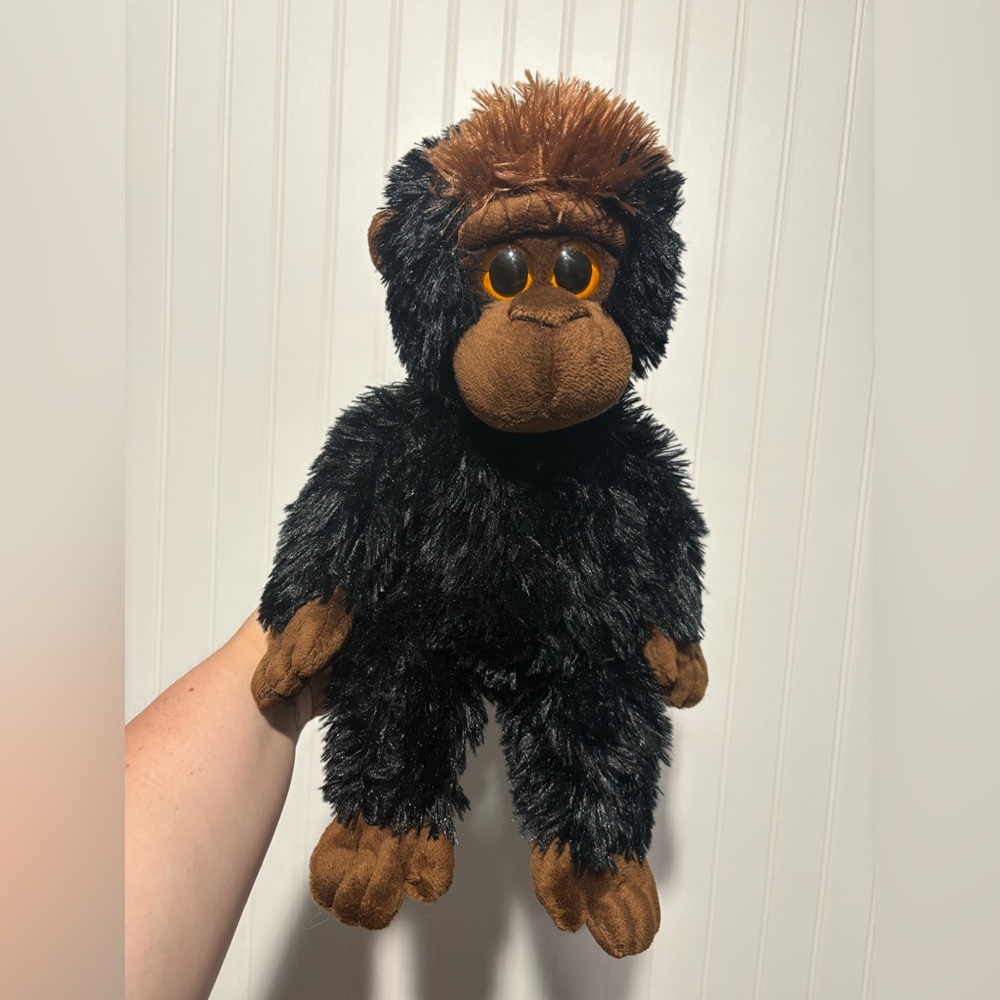 Tagged Ty Armstrong Gorilla Black and Brown Plush 16”